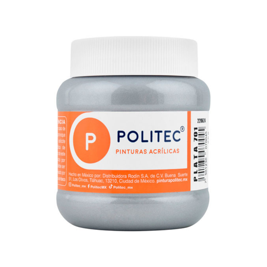 Pintura acrílica politec metálica 250ml