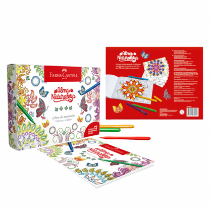 Libro de Mandalas con 72 plumones Faber Castell