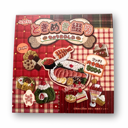 Revista de Stickers comida tejida