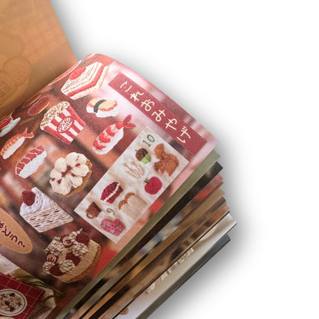 Revista de Stickers comida tejida