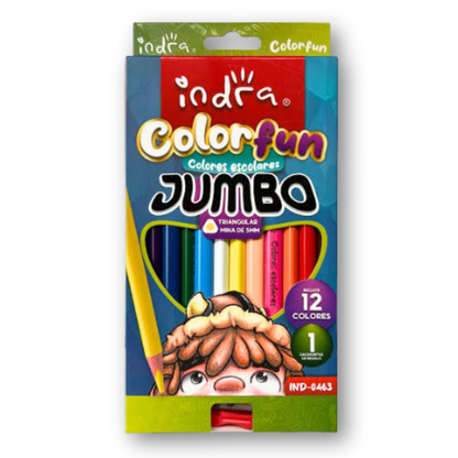 Lápices de colores Jumbo colorfun c/12