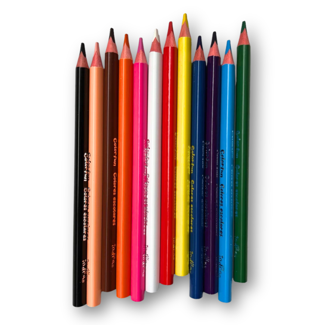 Lápices de colores Jumbo colorfun c/12