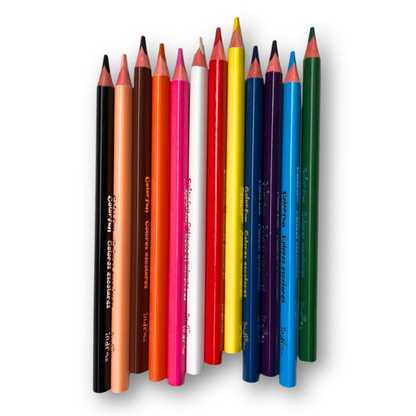 Lápices de colores Jumbo colorfun c/12