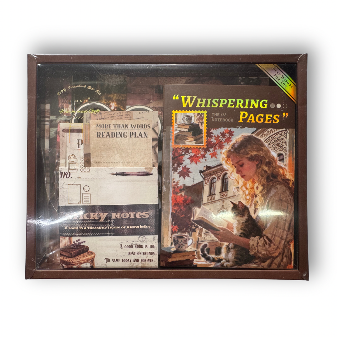 Set scrapbook whispering pages