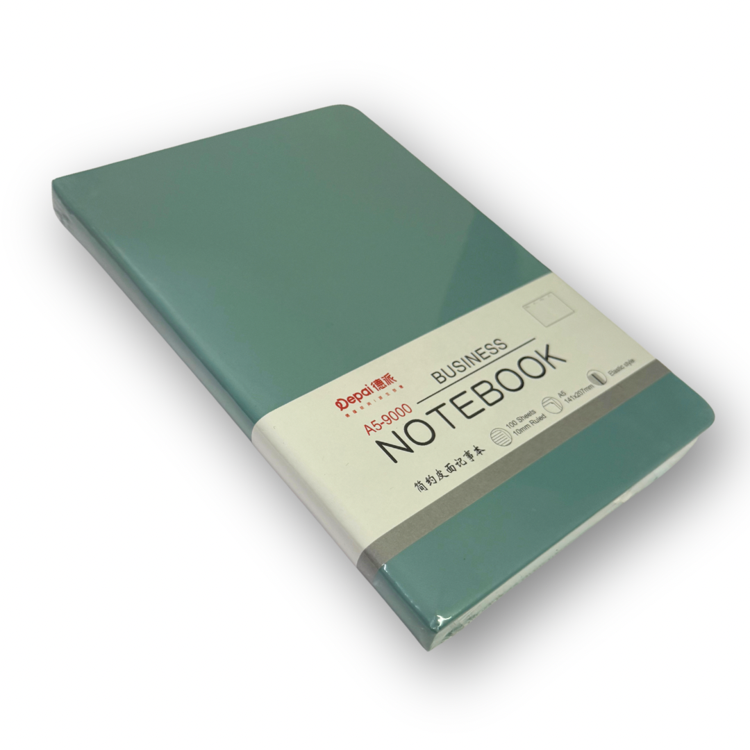 Libreta cosida A5 de rayas con liga