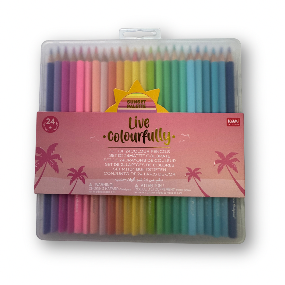 Lápices de colores colourfully pink con 24