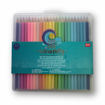 Lápices de colores colourfully blue con 24
