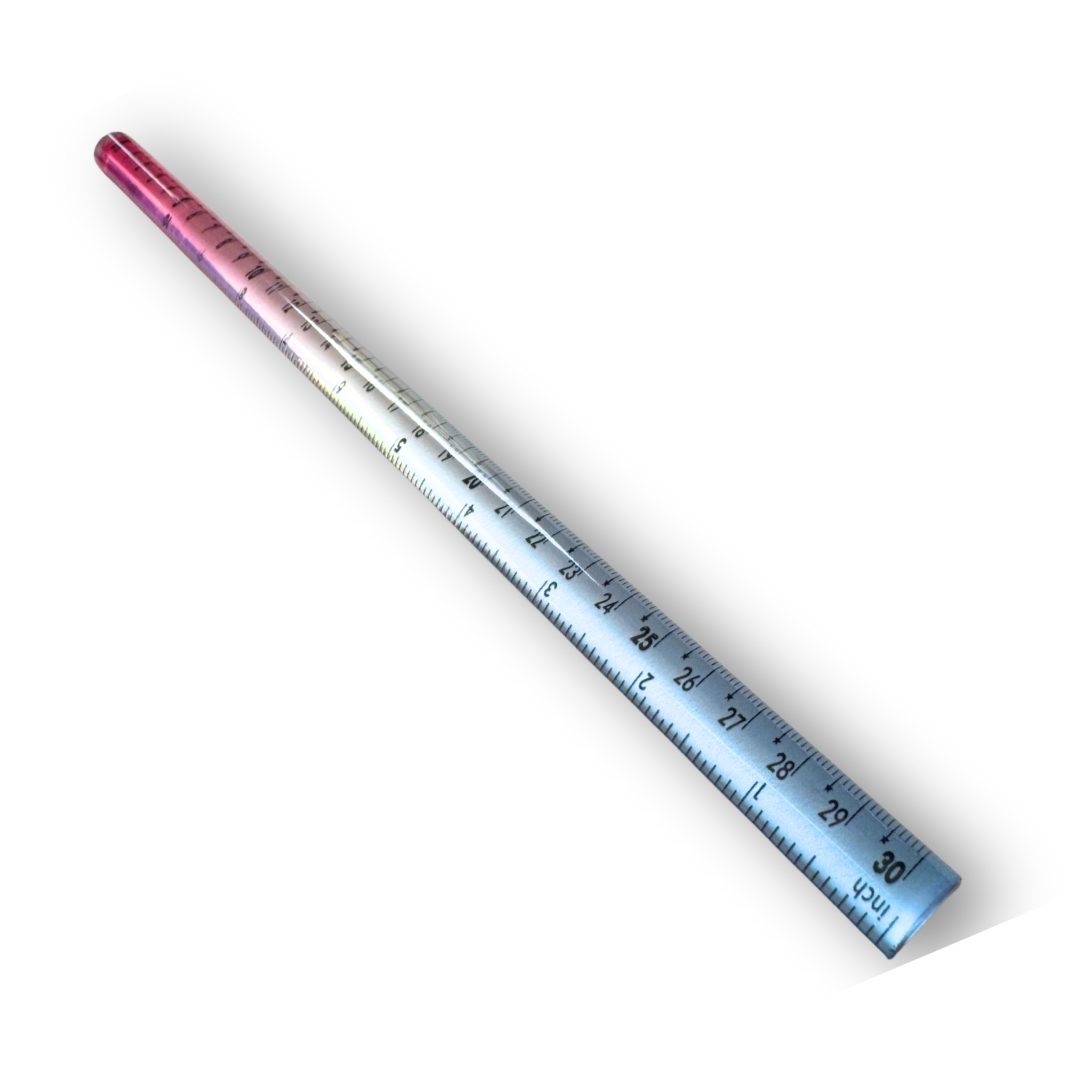 Regla en barra de 30cm bicolor