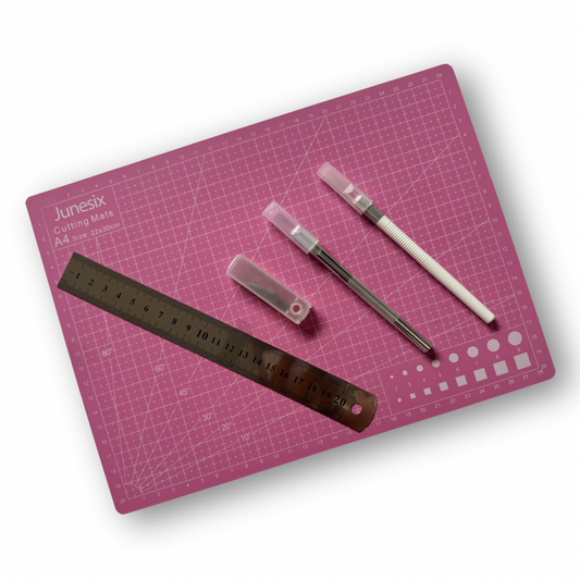 Set de tabla de corte A4 + 4 accesorios