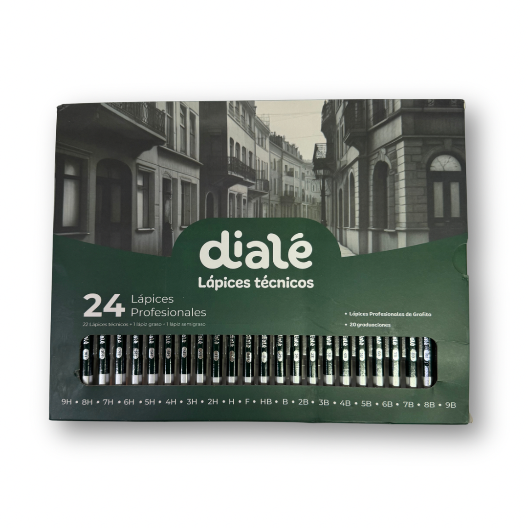Set de lápices de grafito dialé c/24