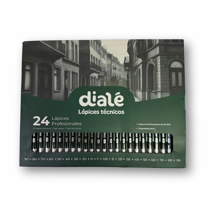 Set de lápices de grafito dialé c/24