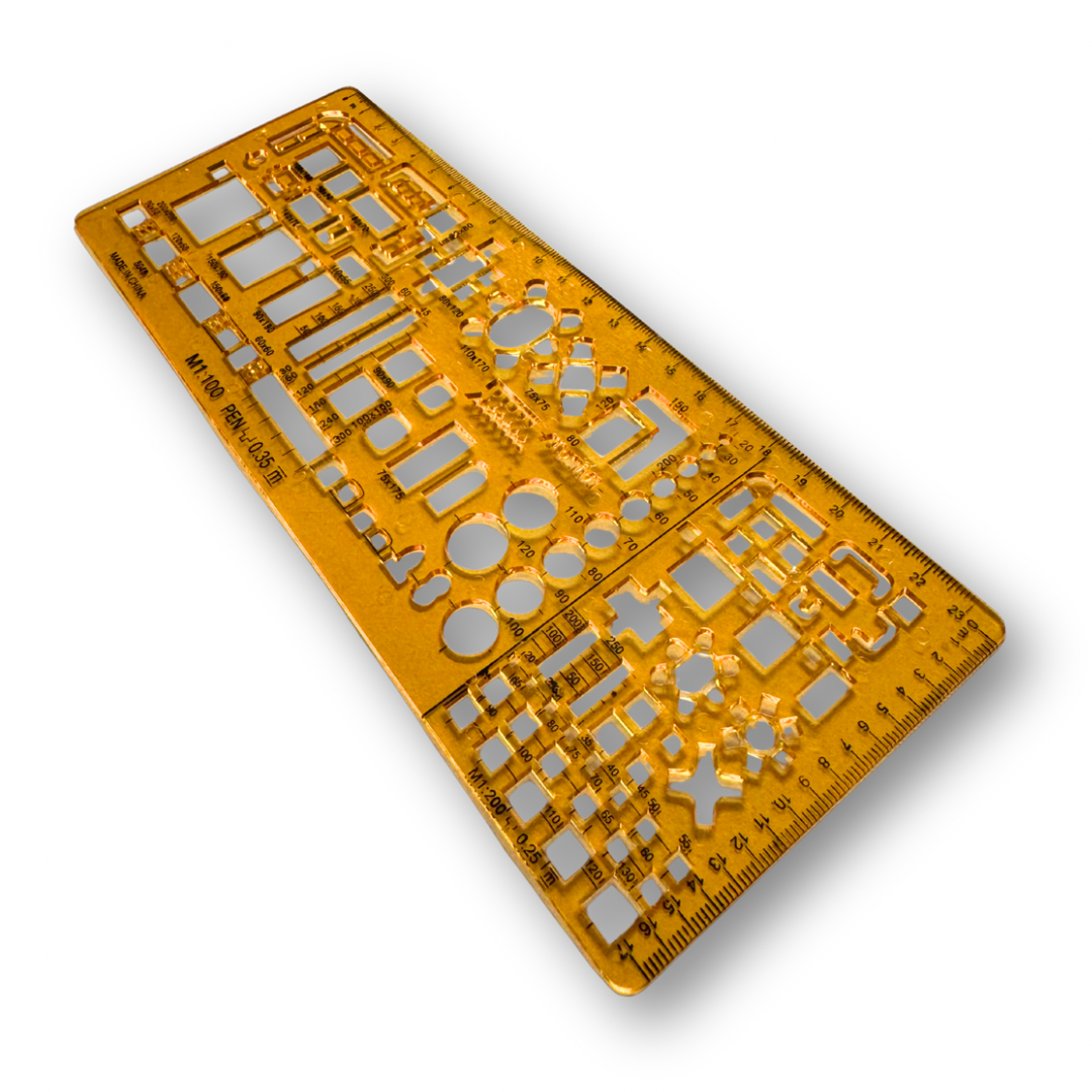 Plantilla de muebles esc 1:100 24x9.5