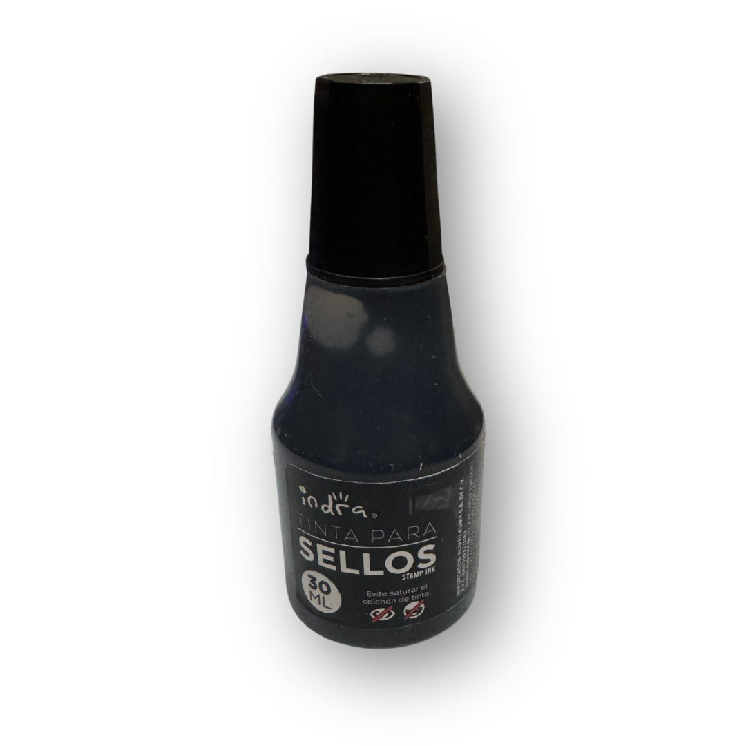 Tinta negra para sello Indra