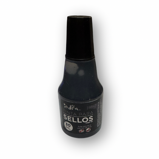 Tinta negra para sello Indra