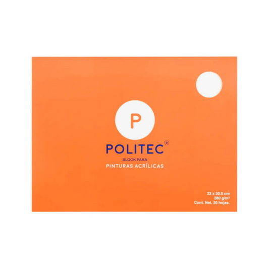Bloc para acrílico Politec 23x30.5cm