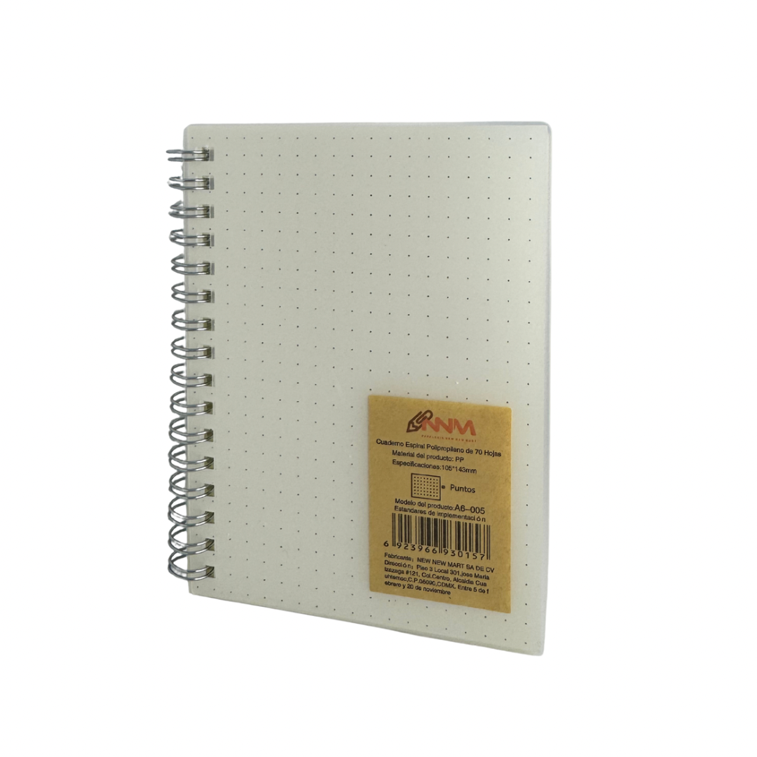 Cuaderno Depai espiral con 70 hojas de puntos A6 105x143mm