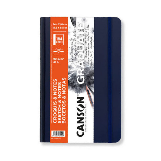 Sketchbook graduate para bocetos A5 14x21.6cm 90gr azul