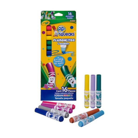 Plumoncitos lavables Pip-squeaks con 16