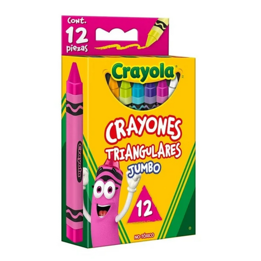 Crayones triangulares jumbo con 12 Crayola
