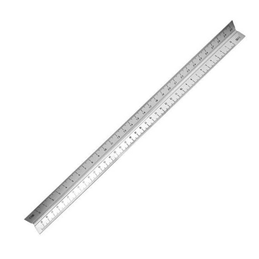 Escalímetro metálico 30cm