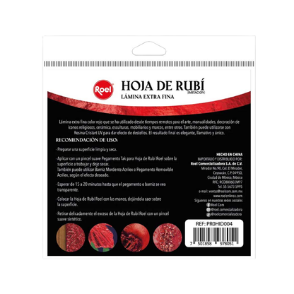 Paquete hoja de rubí Roel