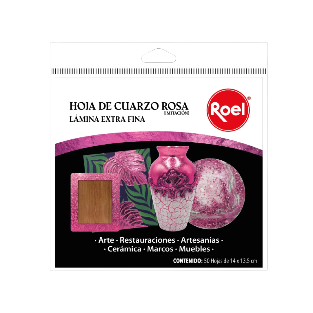 Paquete hoja de cuarzo rosa Roel