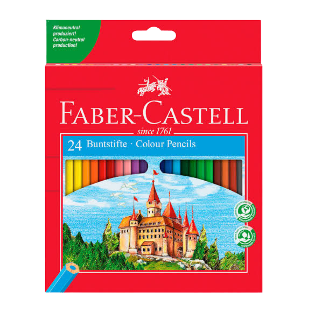 Lápices de color hexagonales Faber Castell con 24