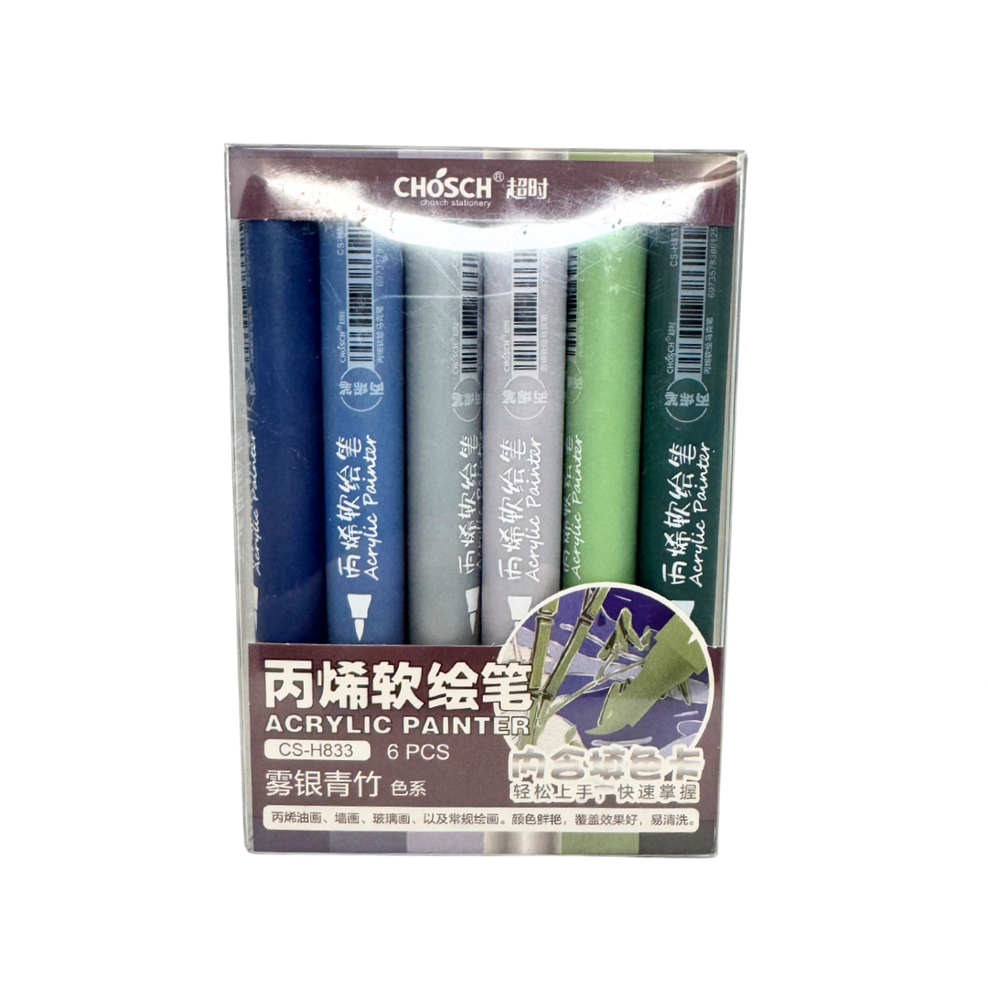 Plumones acrílicos Chosch con 6