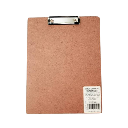 Tabla de madera sujeta papel carta