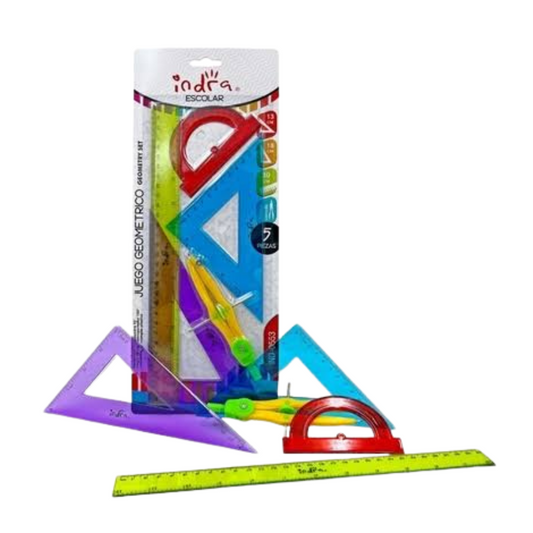 Juego de geometría Indra 0553