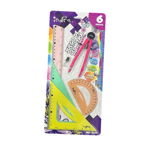 Juego de geometría Indra 1009-B