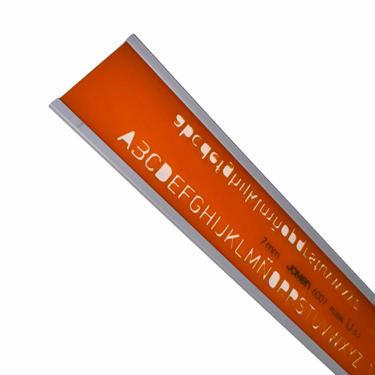 Plantilla de letras 7mm