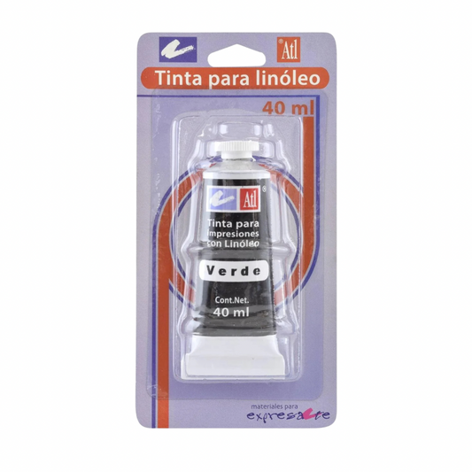Tinta para linóleo verde 40ml
