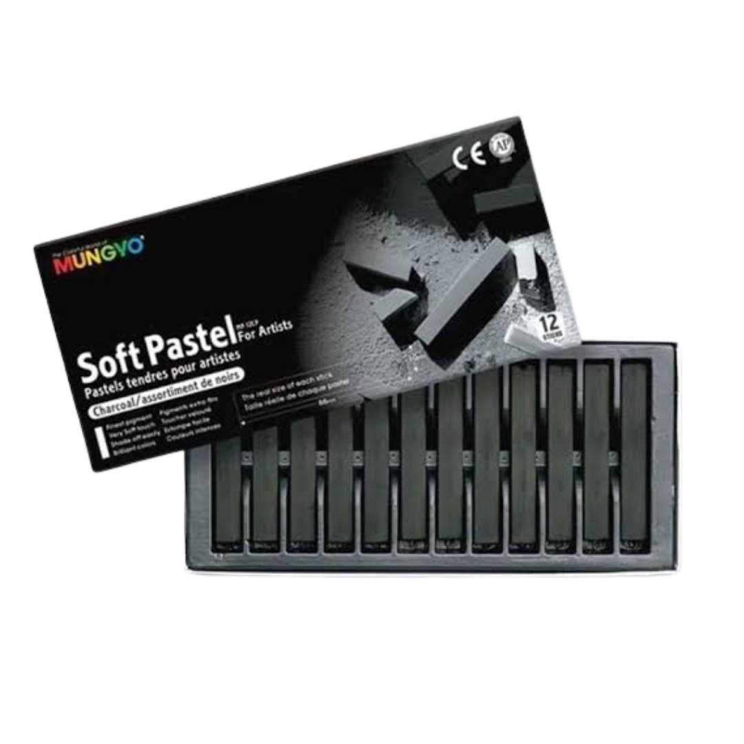 Set de 12 piezas de Carbón negro mungyo