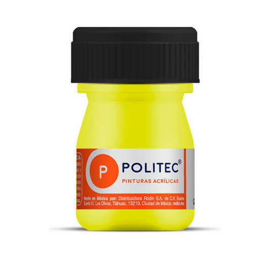 Pintura acrílica politec 20ml fluorescente