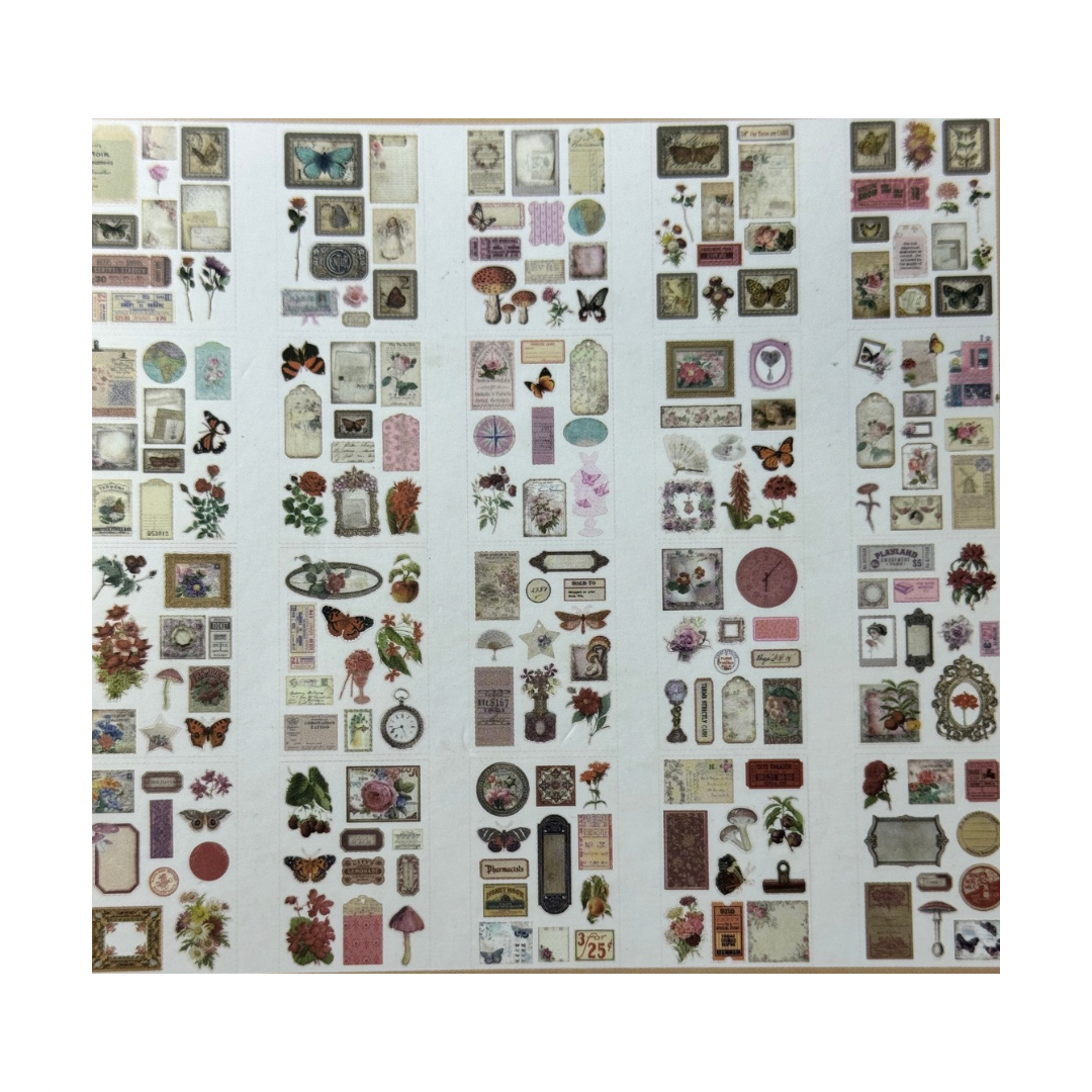 Plantilla de Stickers de flora y fauna 2