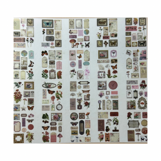 Plantilla de Stickers de flora y fauna 2