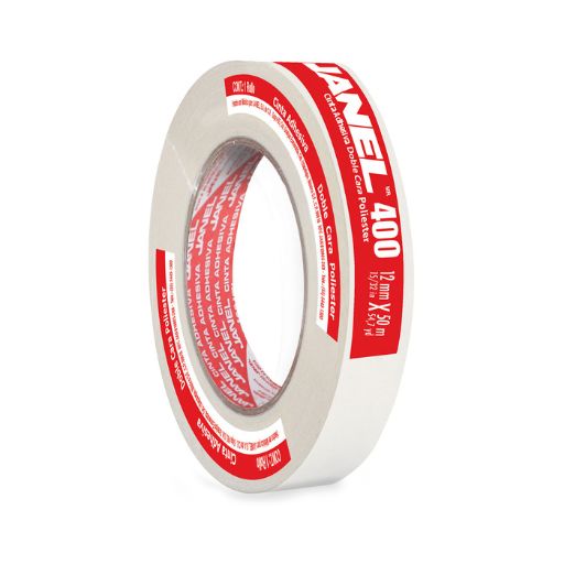 Cinta adhesiva doble cara poliéster 12mm x 50m