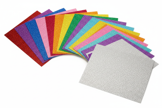 crea una imagen de una cartulina diamantada  de los colores que están en las variantes del producto 