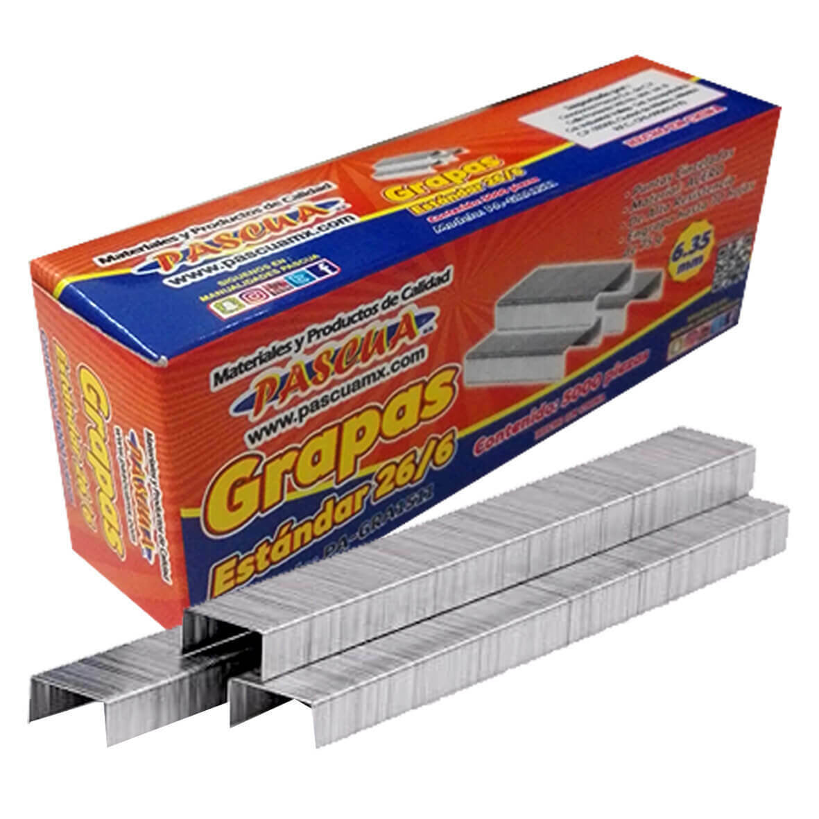 Caja con 5000 grapas estándar No. 26