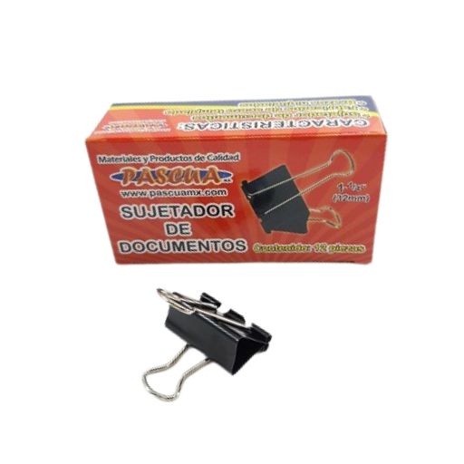 Caja de sujeta documentos 32mm con 12 piezas